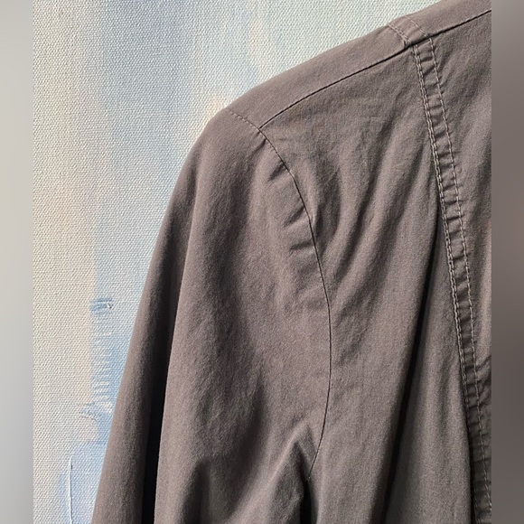 XCVI Women's Brown Military Style Jacket with Buttons & Pockets - Picture 4 of 8